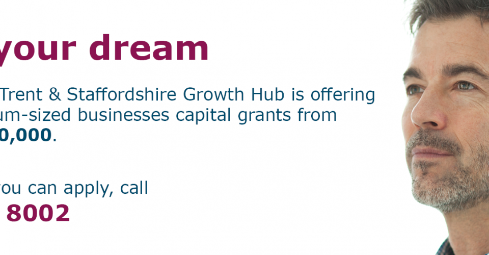 Grants available for Staffordshire business growth